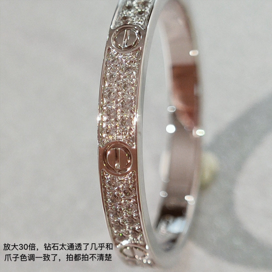 Cartier Love 細版滿天星戒指