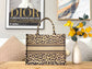Dior Book Tote-小號36.5cm-豹紋刺繡