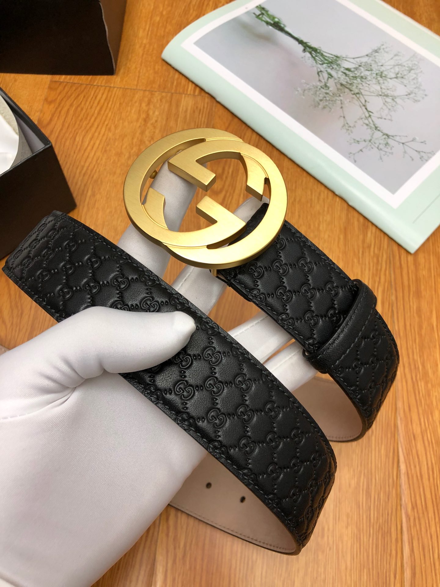古G家-皮帶-3.8cm-男款