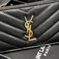YSL 新品卡包_黑色金扣