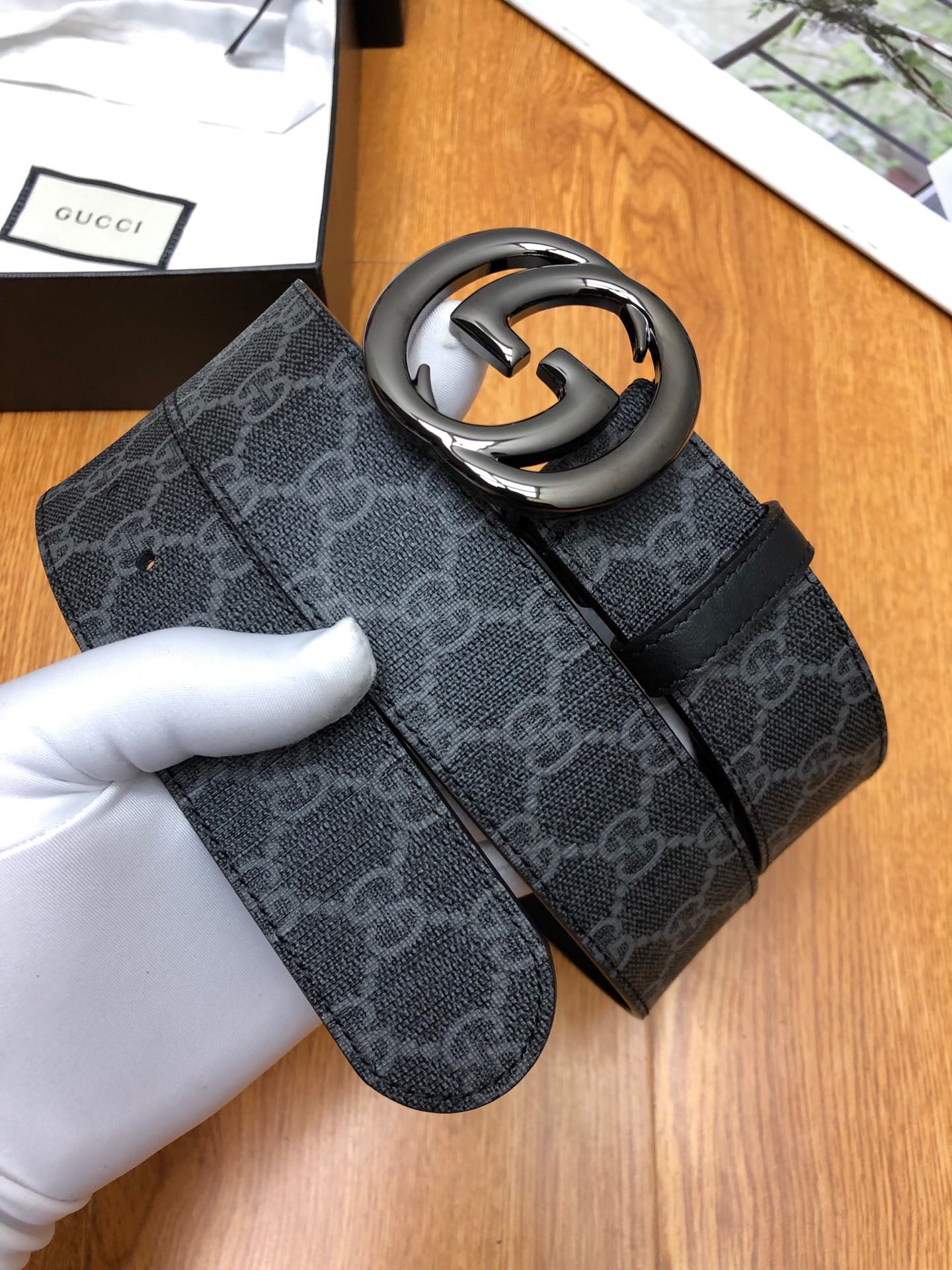 古G家-皮帶-3.8cm-男款