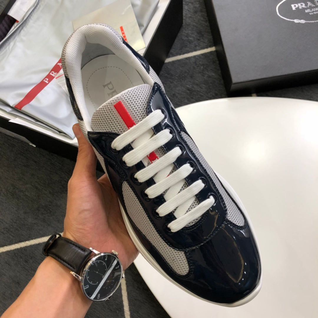 Pra-小牛皮 休閒運動鞋 黑色