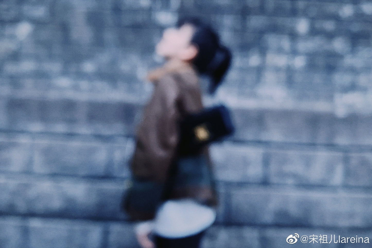 Celine Triomphe 牛皮革腋下包-黑色