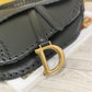 Dior Saddle 馬鞍包-編織-大號黑色-25.5cm