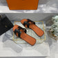 小愛款-2022新色 手工編織 H平底拖鞋