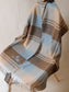 L-Piana 經典水波紋拼色羊絨圍巾-100%頂級羊絨 180*30cm