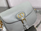 Dior Bobby-中號22cm-岩石灰牛皮