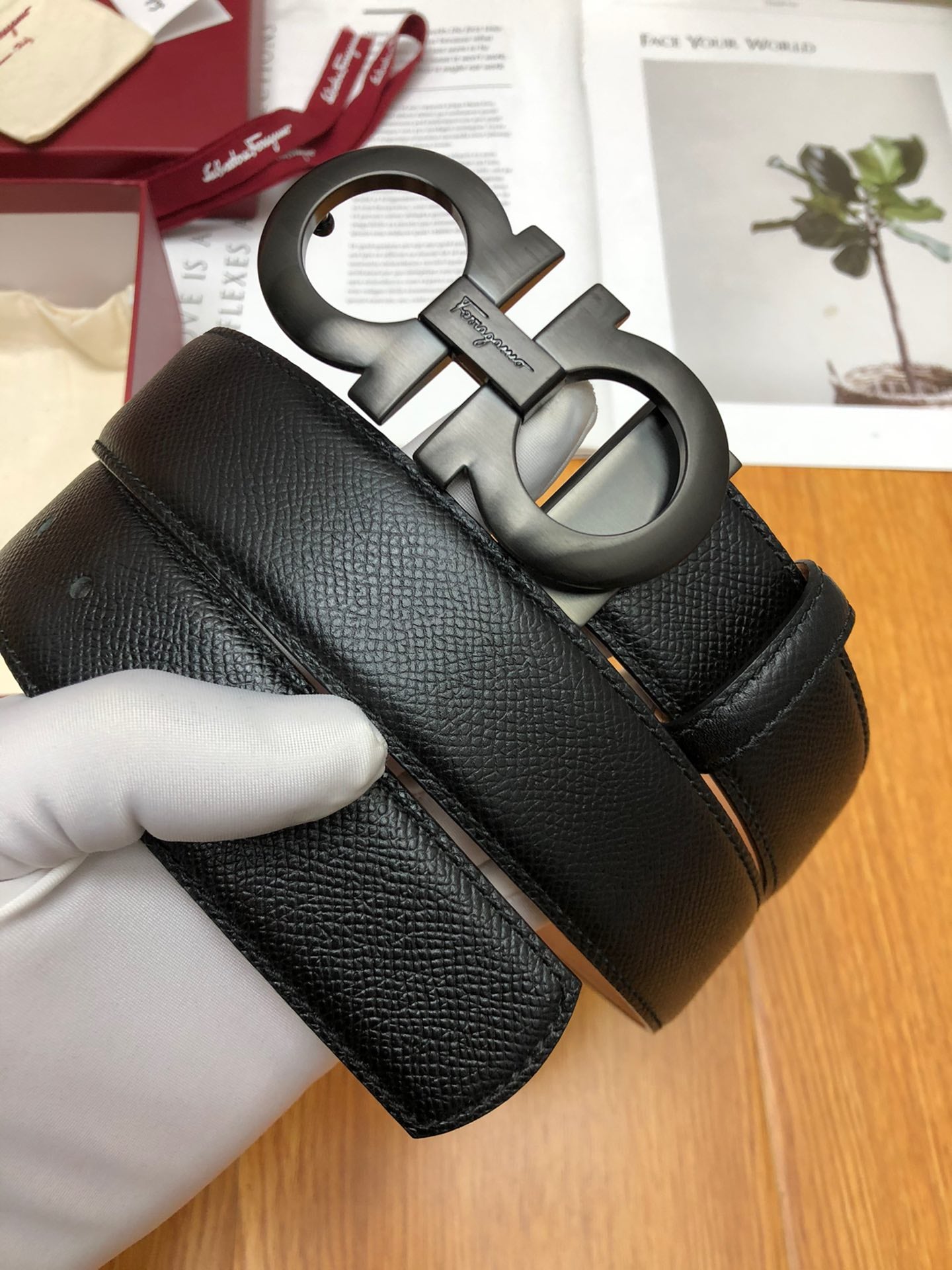 SF菲拉格-皮帶-3.5cm-男款