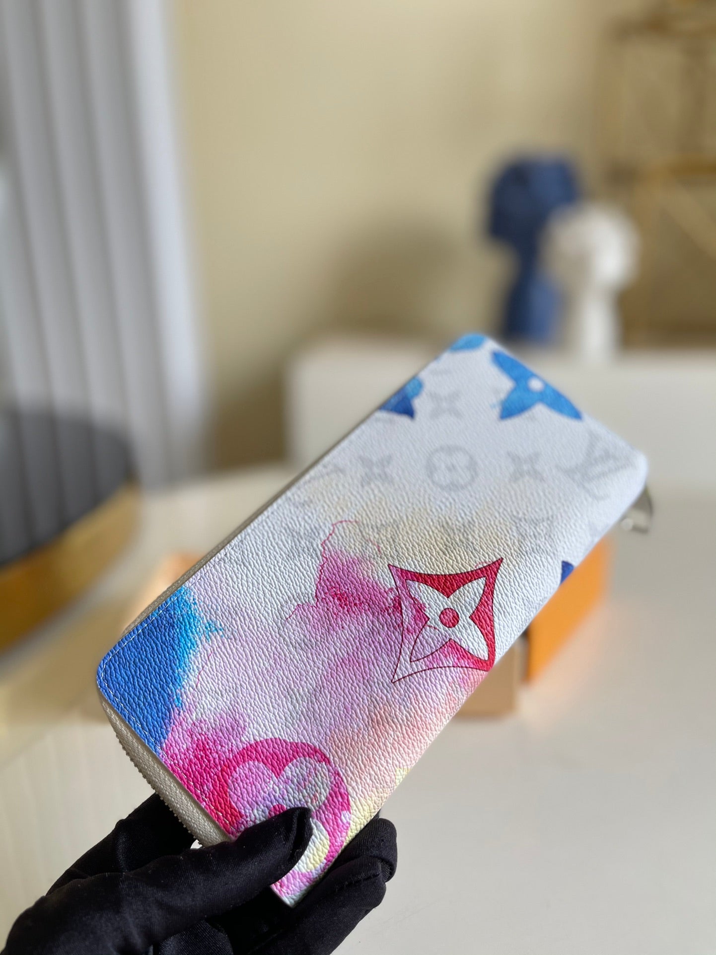 LV M80499中藍 本款ZIPPY VERTICAL 長夾-全開款