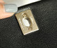 Chanel mini coco handle-黑色球紋牛皮配酒紅色手腕-淡金扣