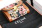 Celine 小號TRIOMPHE刺繡織物錢包-花卉