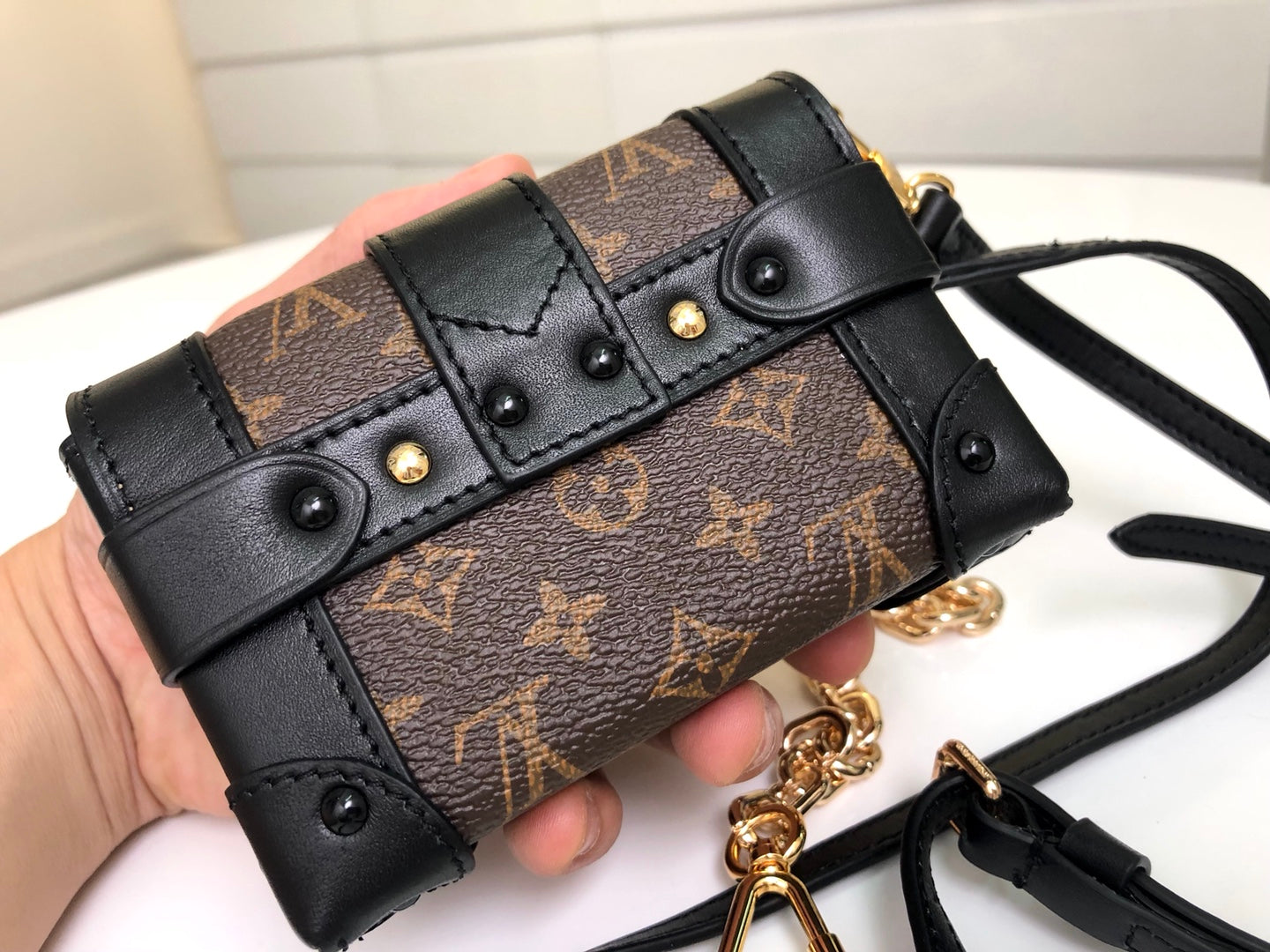 M62553 路L家-Essential Trunk手袋 迷你老花小盒錢包