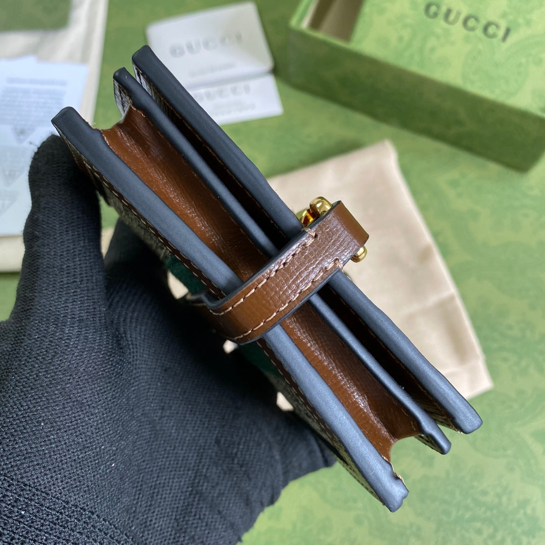 Gucci Jackie1961 系列拉鍊卡包短夾
