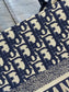 Dior Book Tote-小號36.5cm-深藍老花