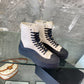 Jil sander-2022新款 高筒帆布鞋 白色
