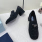 Prada 鞋-Prada 貼鑽 低跟樂福鞋（黑）