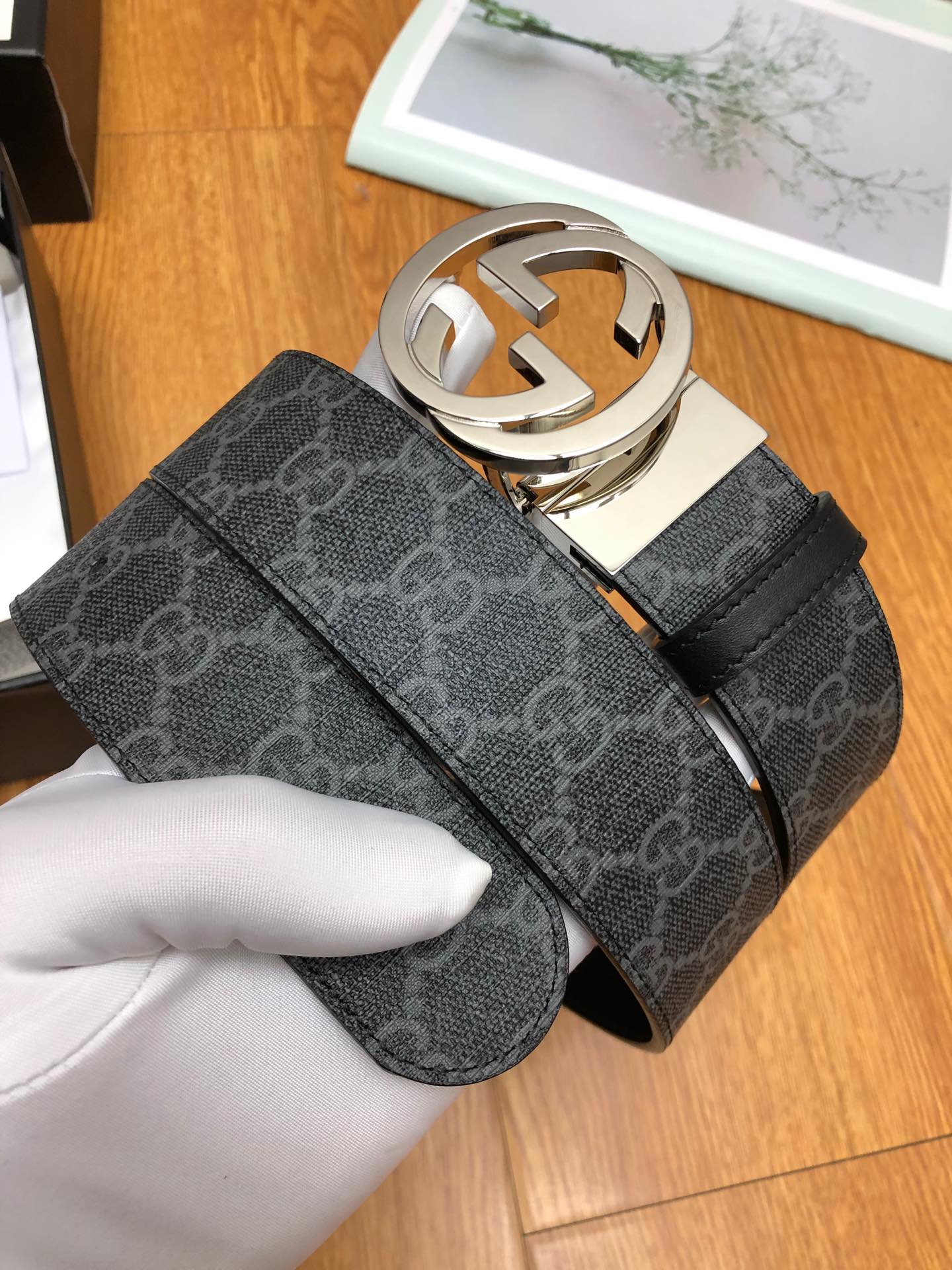 古G家-皮帶-3.7cm-男款