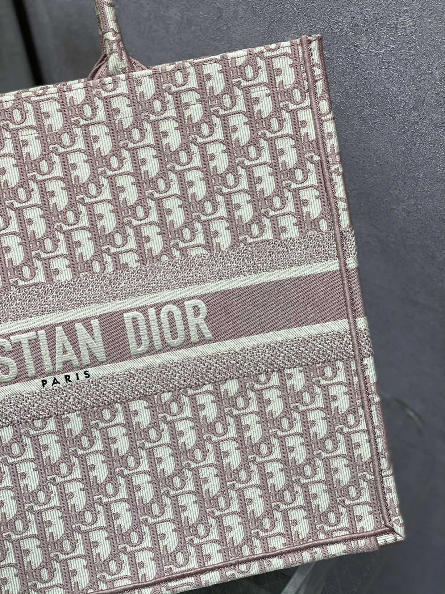 Dior Book Tote-大號41.5cm-粉色老花