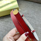 巴B家-紅色皮帶-2.0cm