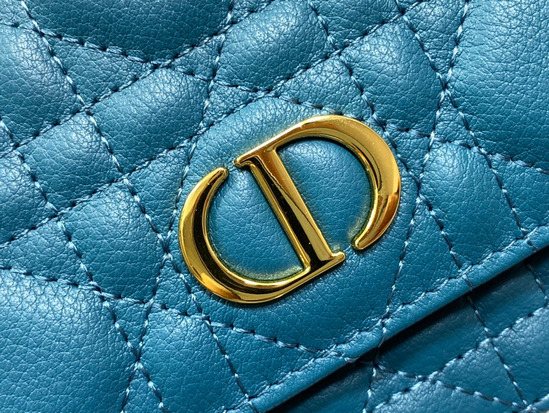 Dior-Caro 菱格紋 小牛皮 鍊條包
