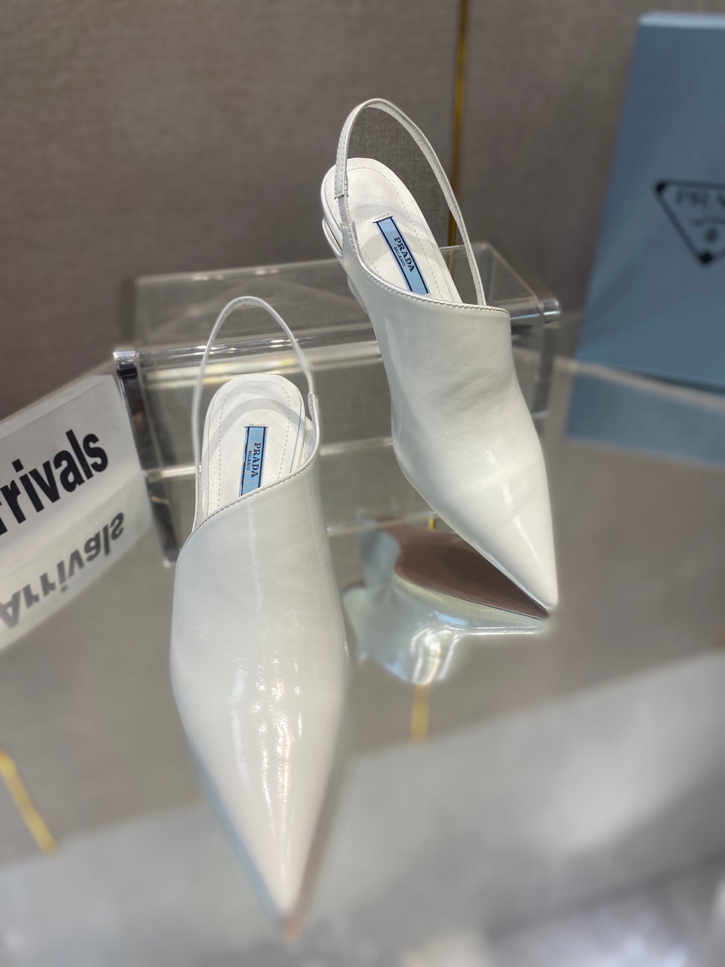 Prada 鞋-Prada 尖頭低跟量跟鞋