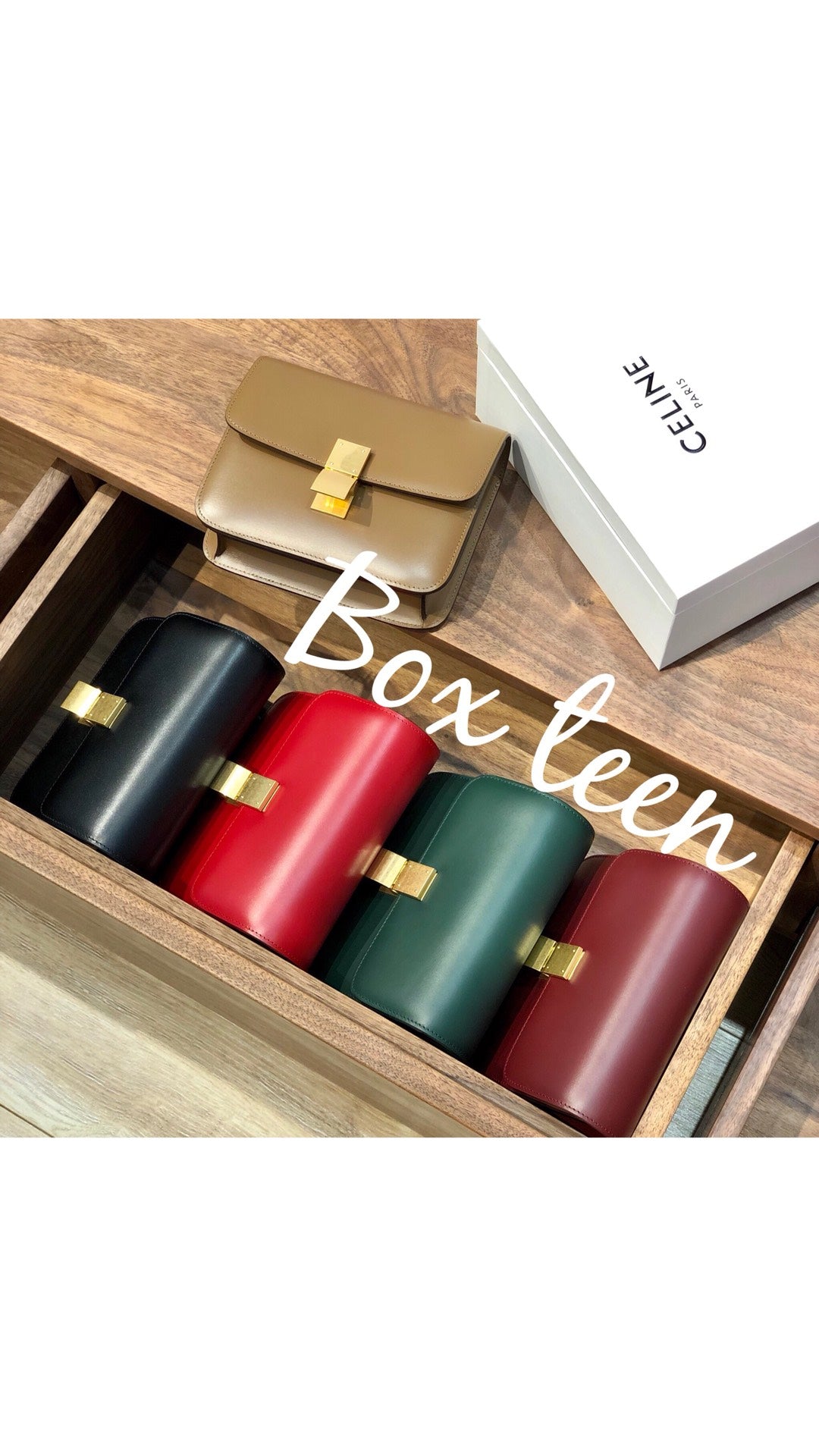 賽C家-Box Teen 拋光小牛皮手袋 集合圖
