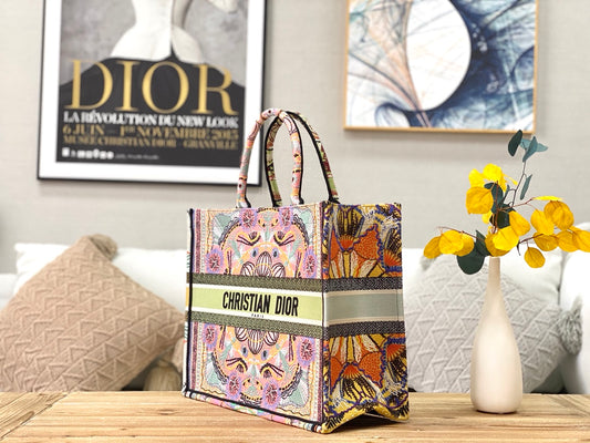 Dior Book Tote-大號41.5cm-多色花朵