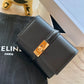 Celine 小號亮澤牛皮革三折短夾