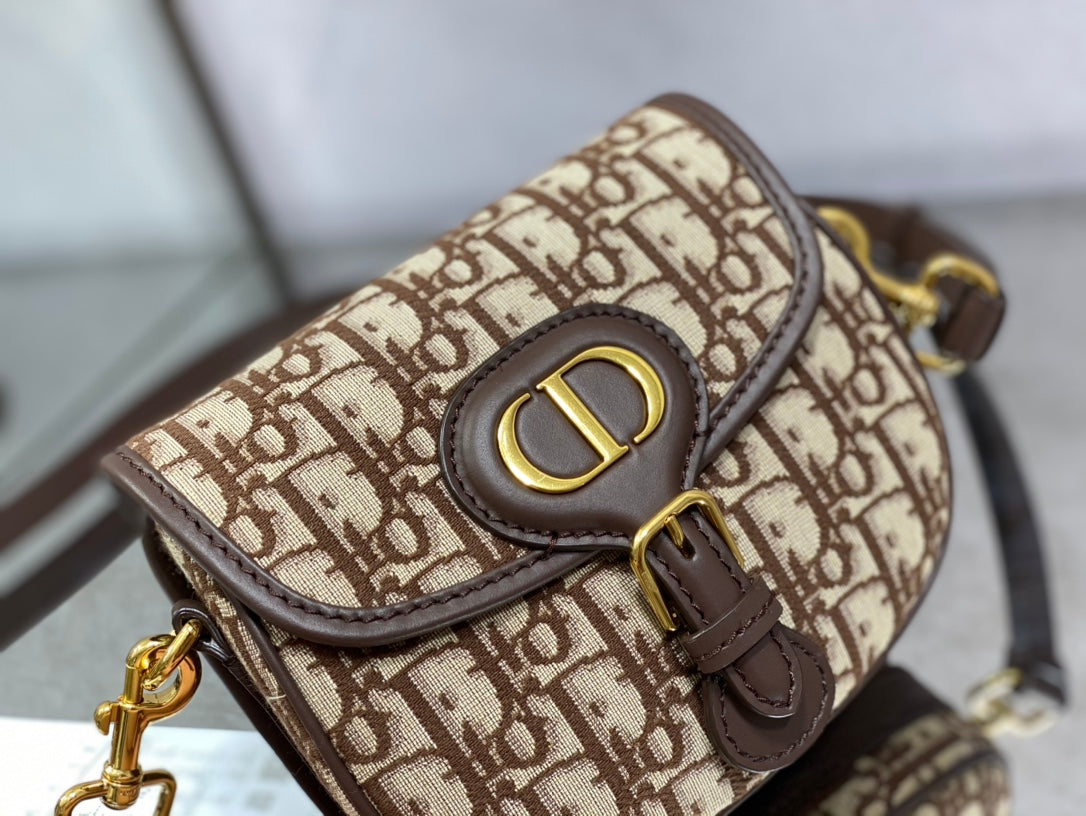 Dior-Bobby包 oblique系列秋冬 小號 咖啡棕