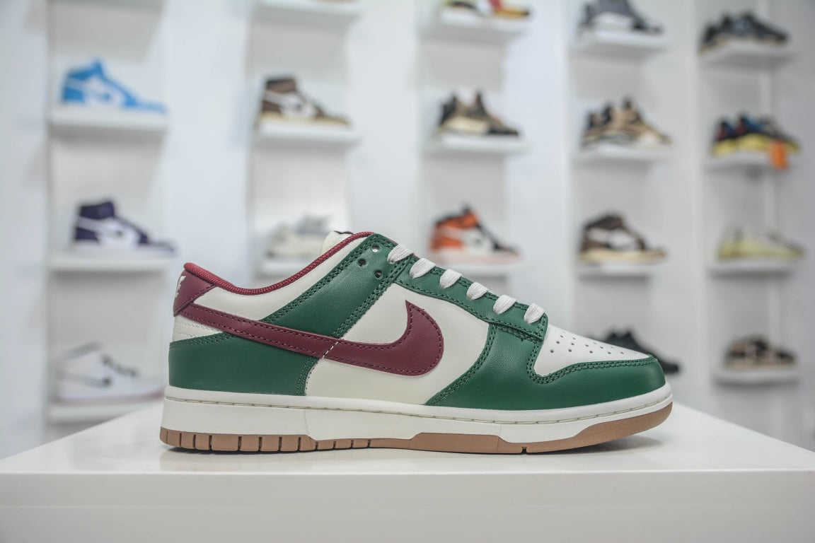 N1KE-Dunk Low Gorge Green  男女同款 綠色紅勾