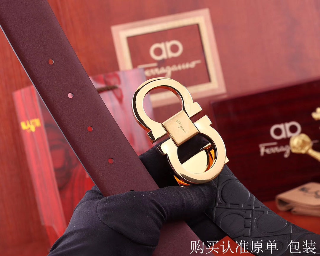 SF菲拉格-皮帶-3.4cm-男款