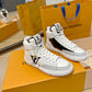 LV鞋-LV Trainer 高筒 運動鞋休閒鞋 灰白款