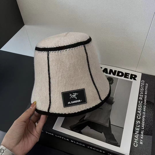 JIL SANDER-羊毛水桶帽