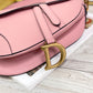 Dior Saddle 馬鞍包-手掌紋-大號糖粉色-25.5cm