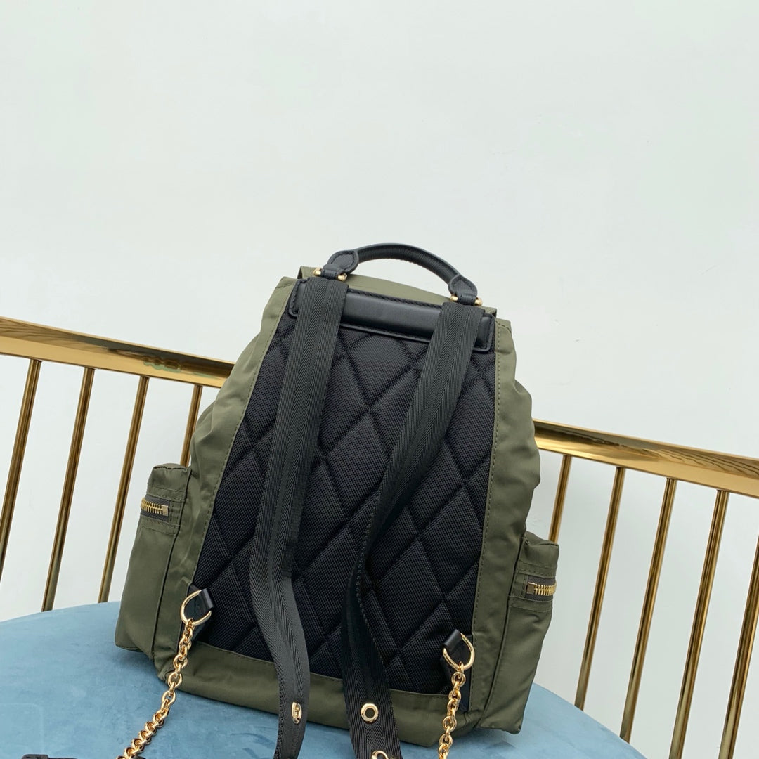 巴B家-Rucksack軍旅背包 軍綠色 中號