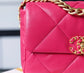 Chanel 19Bag-小號桃紅色