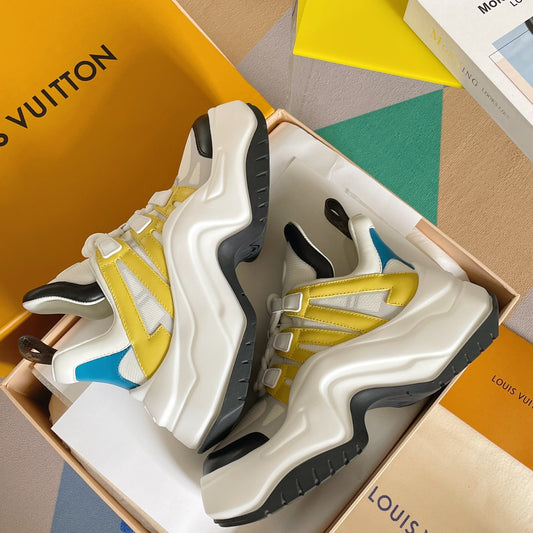 路L家-2023新款 Archlight 2.0 Platform系列 運動鞋老爹鞋 白黃色