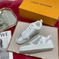 LV鞋-LV TRAINER 低筒 休閒鞋（銀）