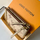 LV M80084 Double Zip Pochette鏈條包