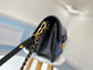 M90499 路L家-MINI DAUPHINE 郵差包 水波紋牛仔藍