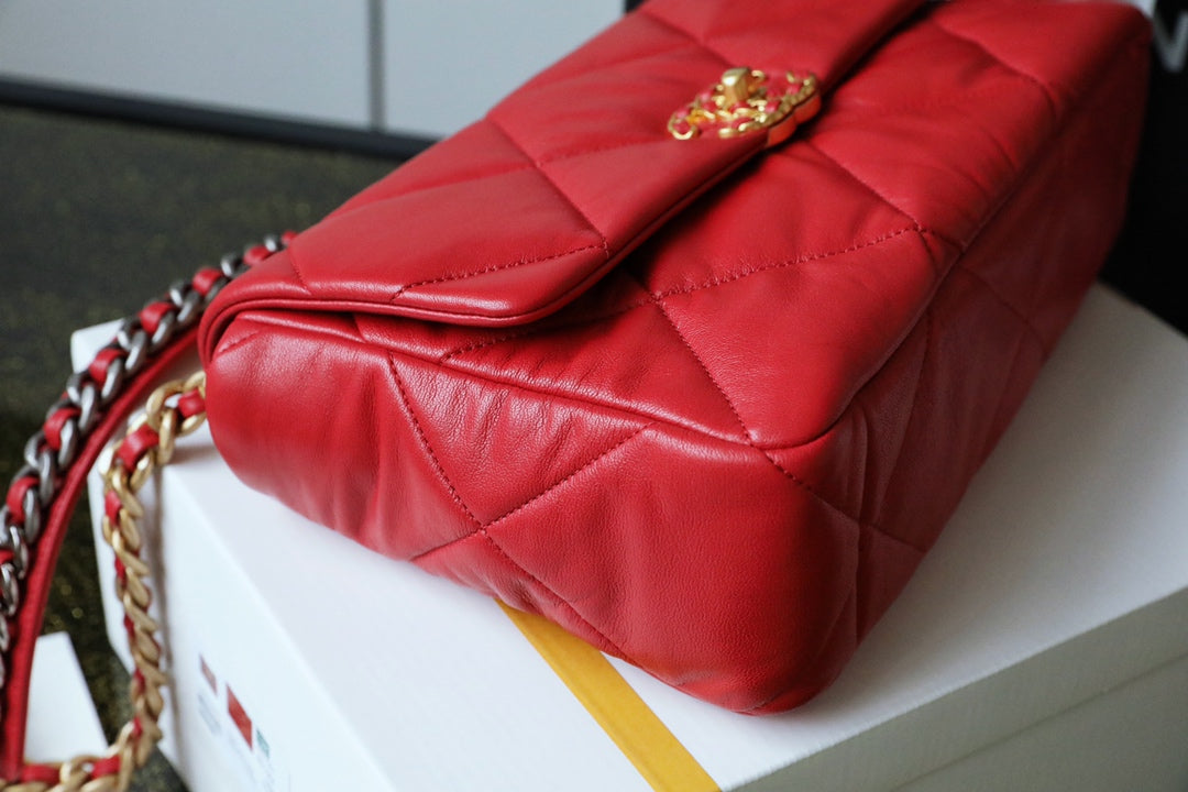Chanel 19Bag-中號紅色
