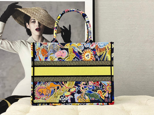 Book Tote-中號36.5cm-黑星座系列
