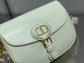 Dior Bobby-中號22cm-白色牛皮