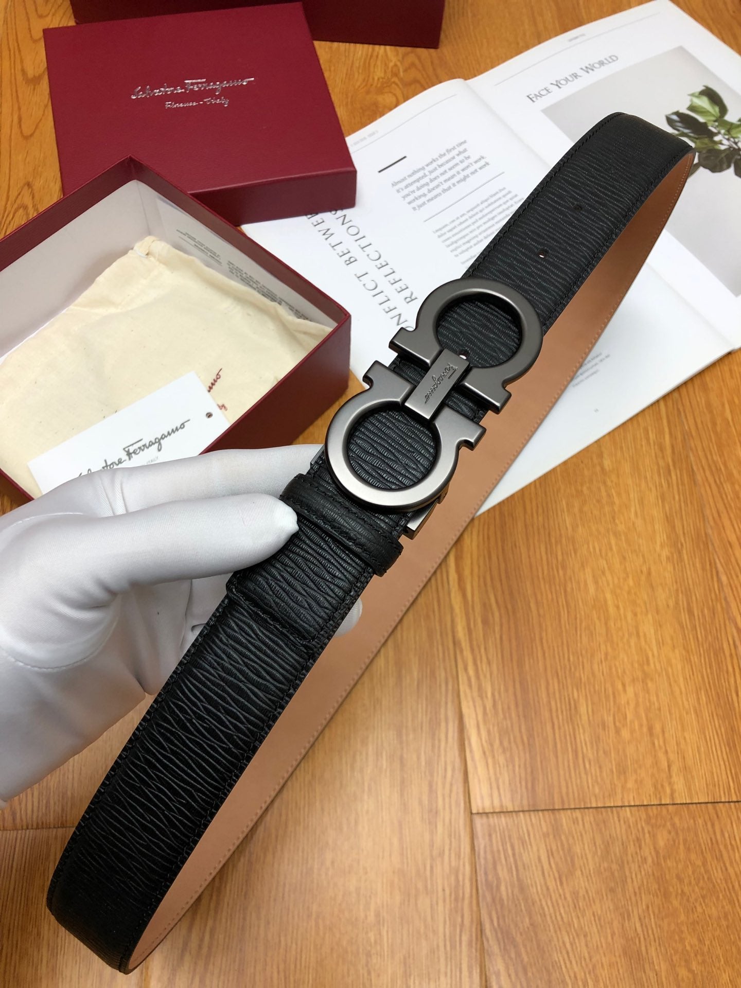 SF菲拉格-皮帶-3.5cm-男款