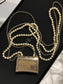 Chanel 珍珠鏈條金屬小包