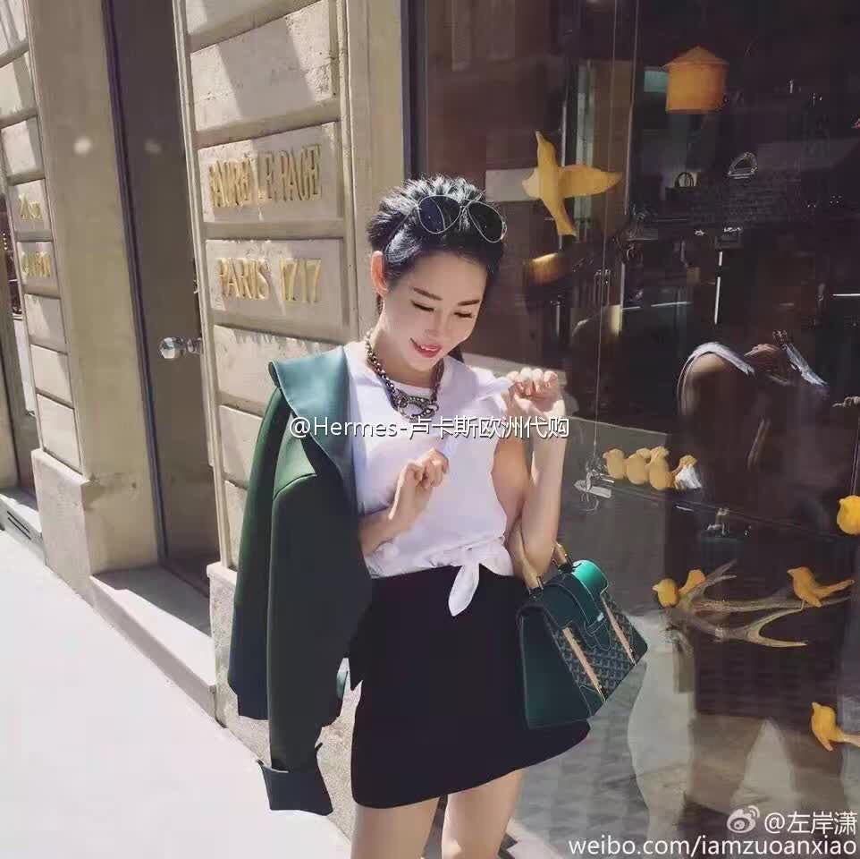 戈G家-Saigon 西貢包 綠色 上身圖