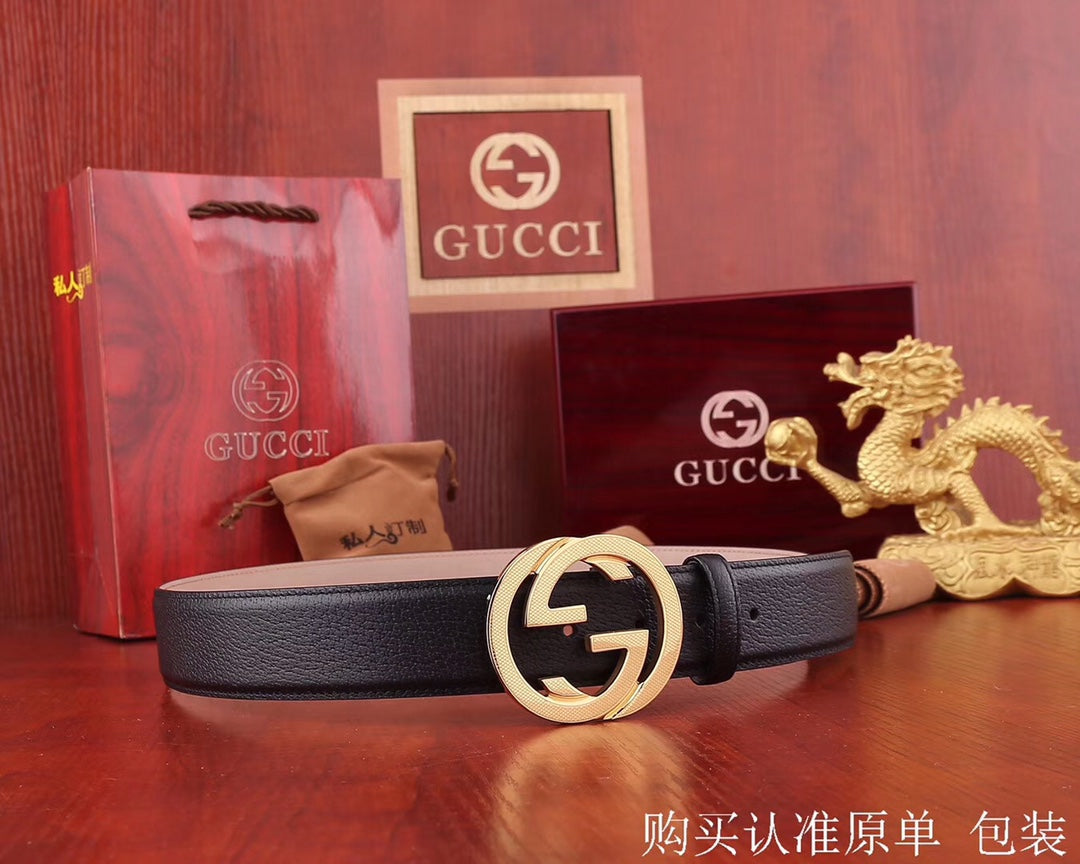 古G家-皮帶-3.8cm-男款