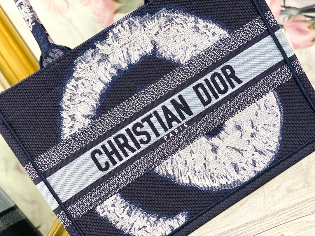 Dior Book Tote-小號36.5cm-黑旋風