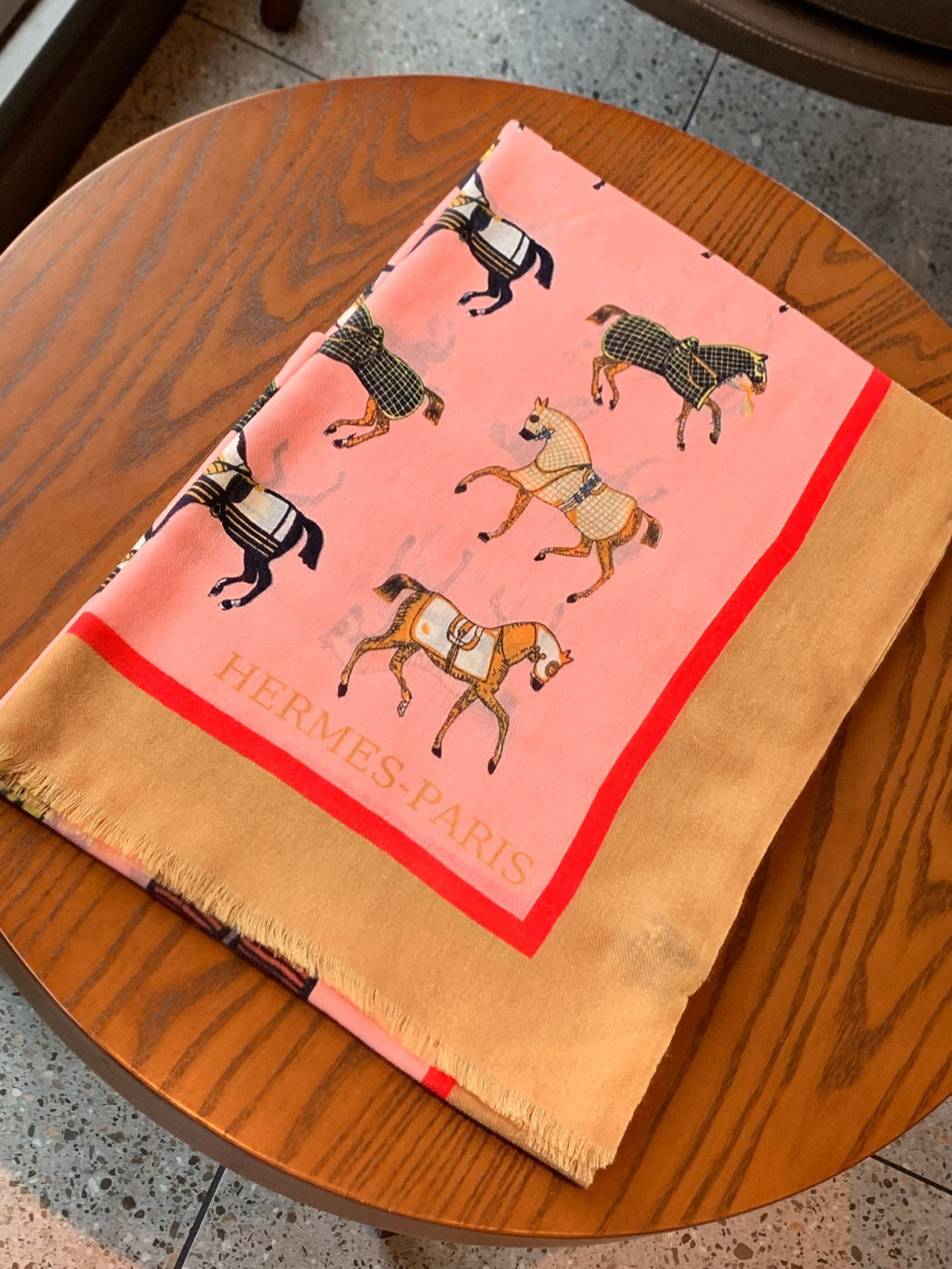 小愛款-頂級工藝羊絨長圍巾 100*200cm 粉色