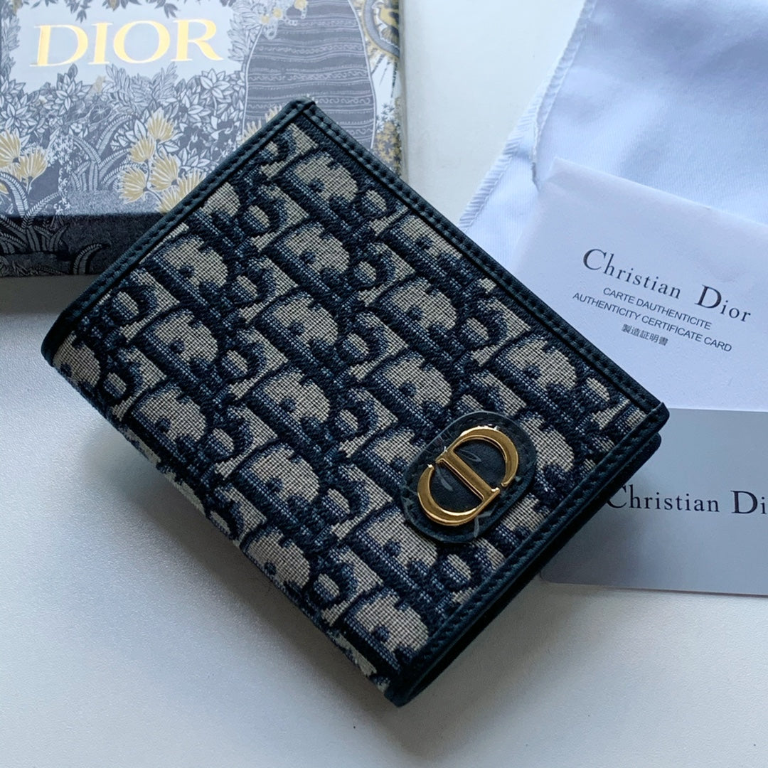 Dior 帆布老花護照夾